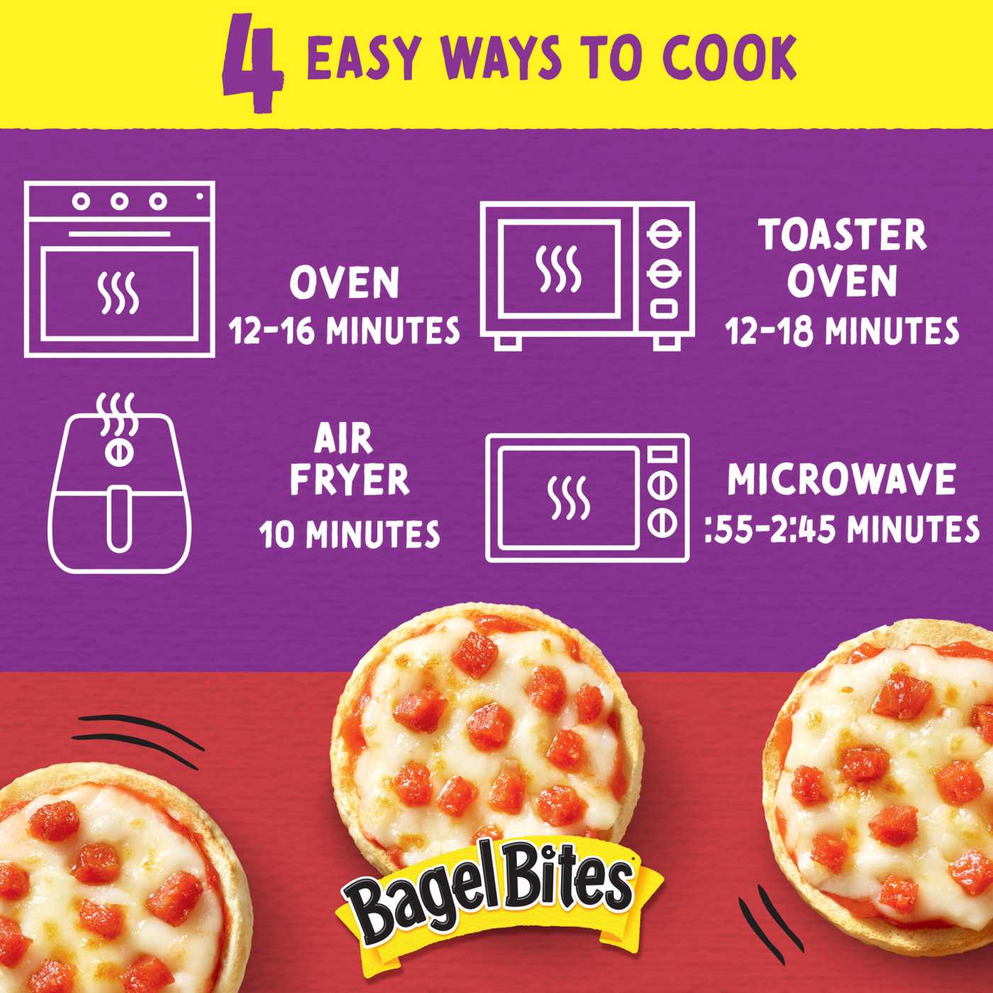 Bagel Bites Frozen Cheese & Pepperoni Pizza Snacks - Party Size; image 6 of 9