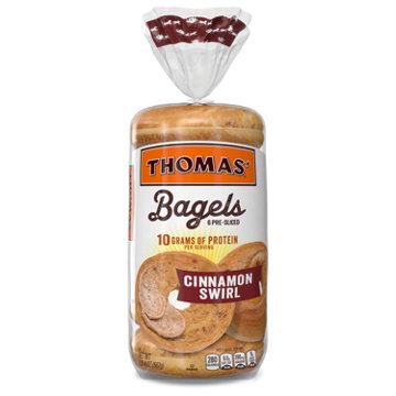 Thomas' Cinnamon Swirl Bagels, 6 ct