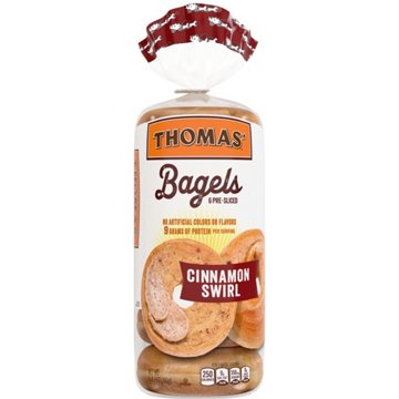 Thomas' Cinnamon Swirl Bagels, 6 ct