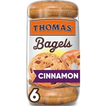 Thomas' Cinnamon Raisin Bagels, 6 ct