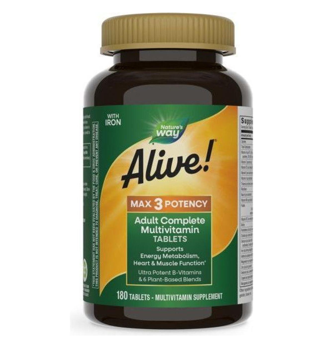 Nature's Way Alive! Max3 Potency Adult Complete Multivitamin Tablets; image 1 of 4