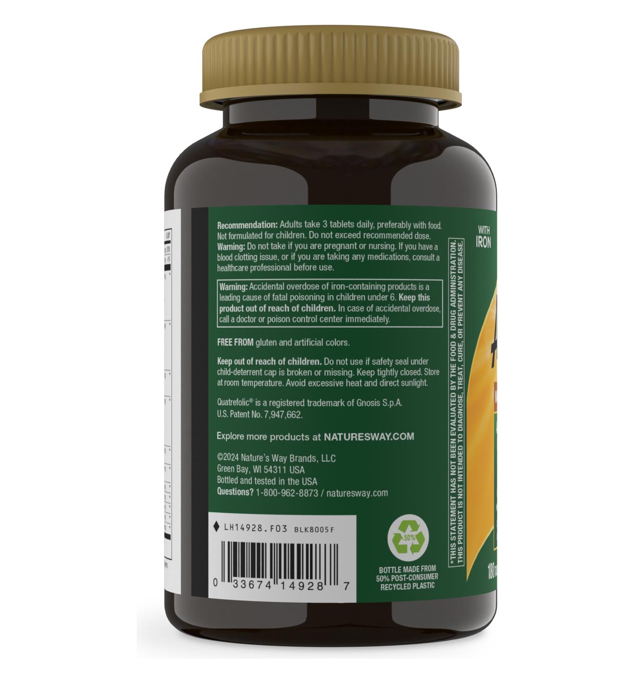 Nature's Way Alive! Max3 Potency Adult Complete Multivitamin Tablets; image 2 of 4