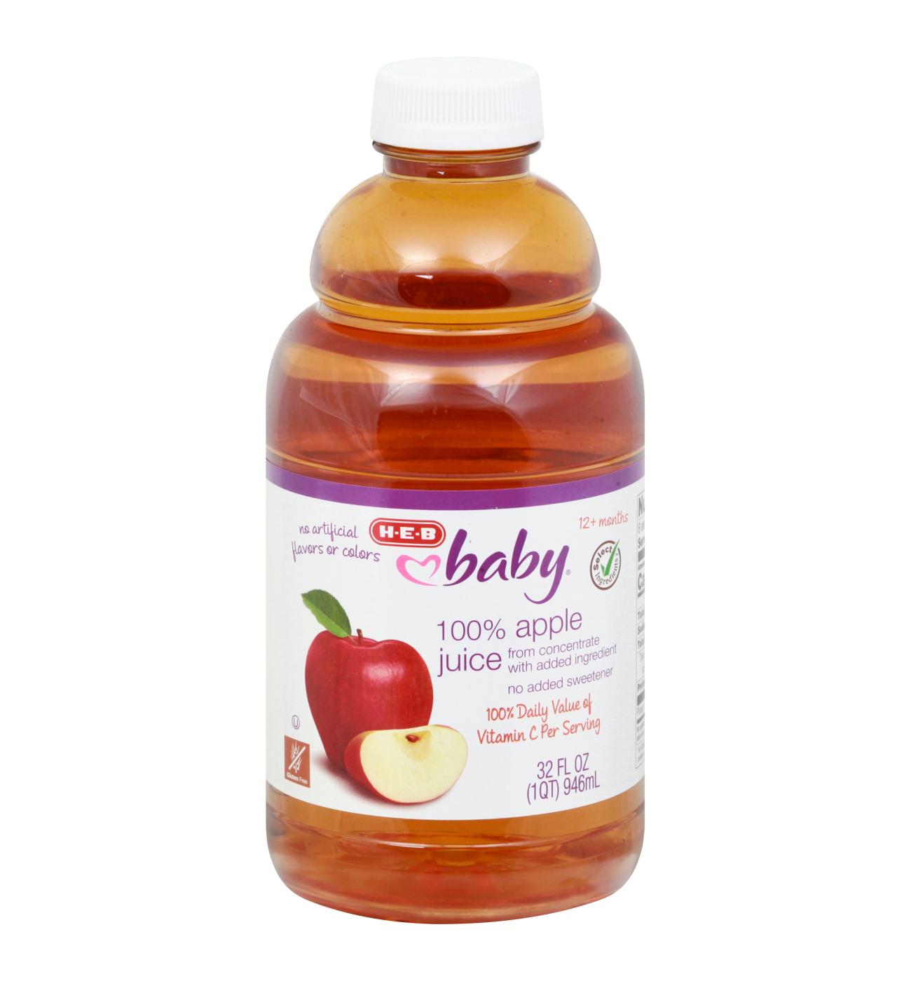 H-E-B Baby 100% Apple Juice; image 1 of 2