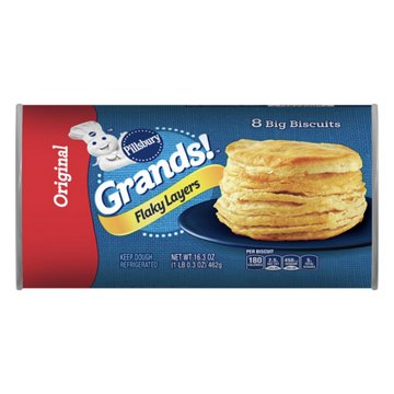 Pillsbury Grands! Original Flaky Layers Biscuits, 8 ct