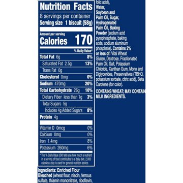 Pillsbury Grands! Original Flaky Layers Biscuits, 8 ct