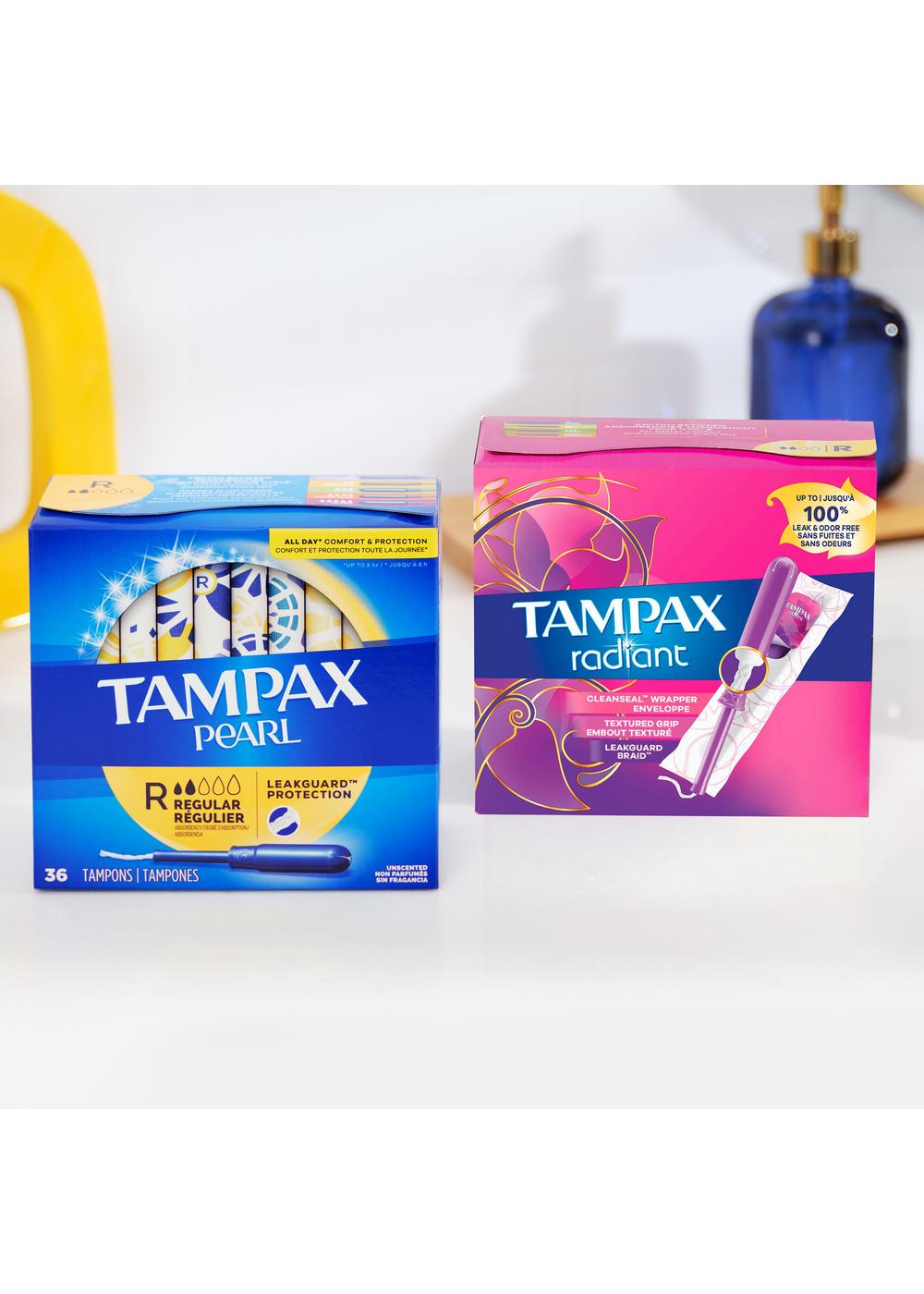 Tampax Pearl Tampons Regular Unscented; image 4 of 8