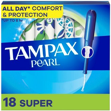 Tampax Pearl Leakguard Protection Tampons Unscented - Super, 18 ct