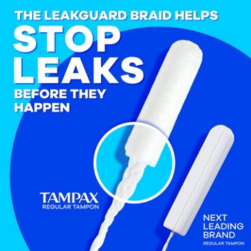Tampax Pearl Leakguard Protection Tampons Unscented - Super, 18 ct