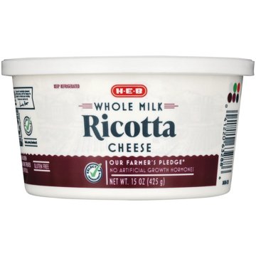 H-E-B Whole Milk Ricotta Cheese