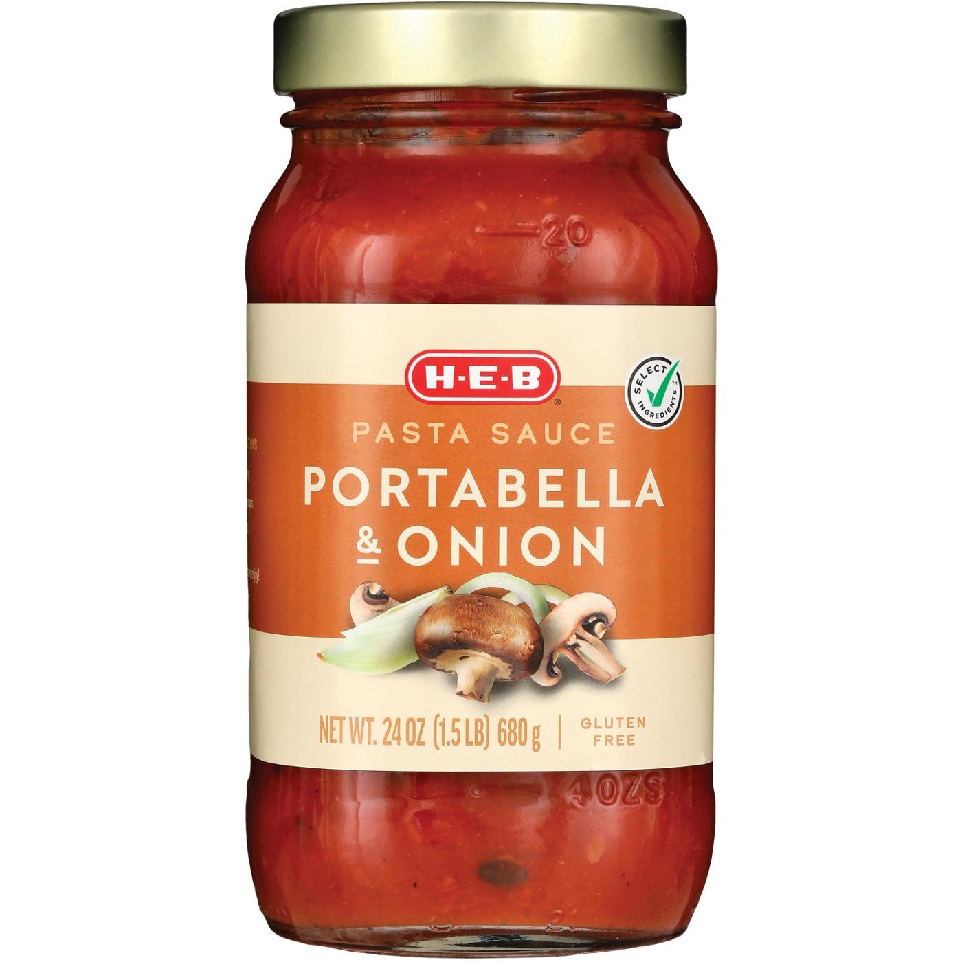 H-E-B Portobello Mushroom & Onion Pasta Sauce; image 1 of 2