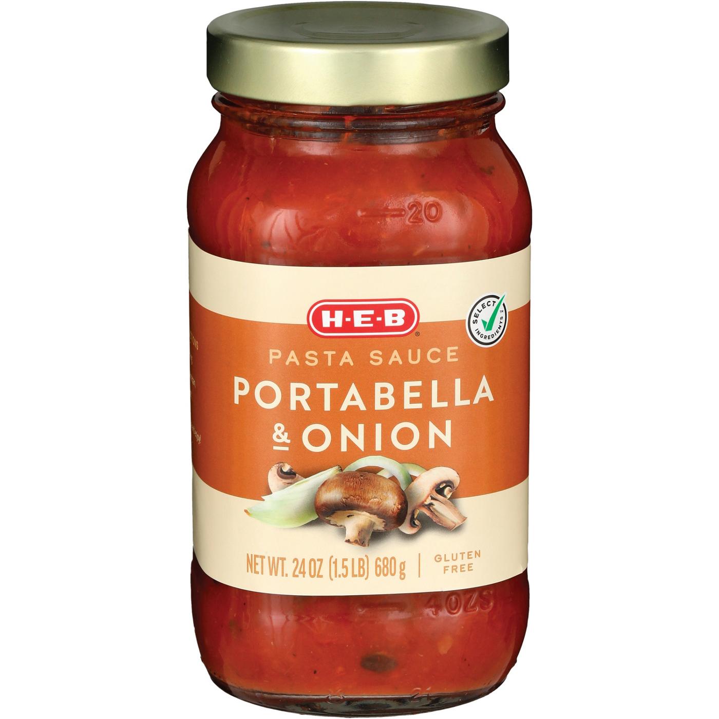 HEB Portobello Mushroom & Onion Pasta Sauce Shop Pasta sauces at HEB