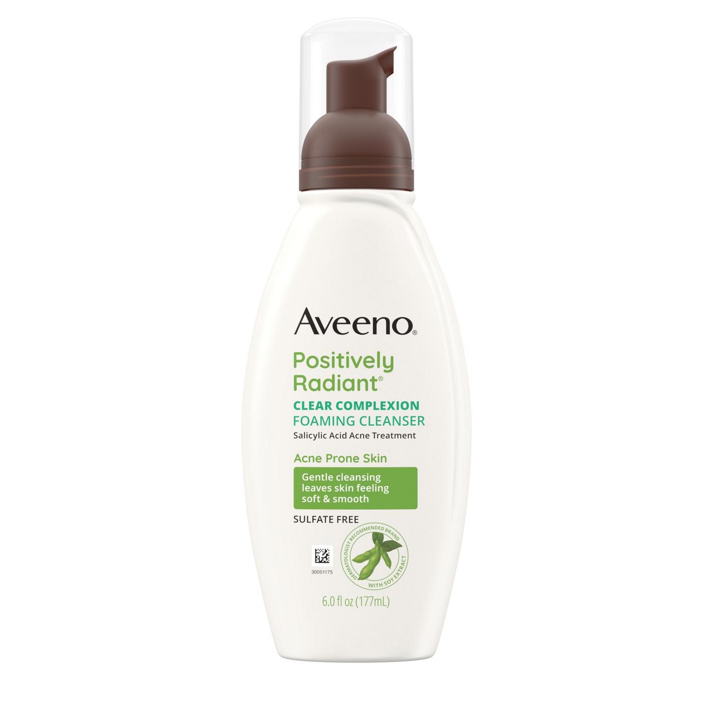 Aveeno Positively Radiant Clear Complexion Foaming Cleanser; image 1 of 6