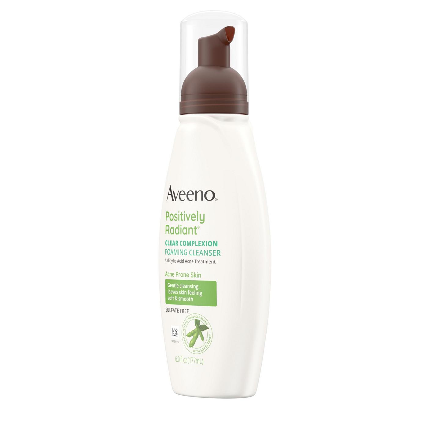 Aveeno Positively Radiant Clear Complexion Foaming Cleanser; image 3 of 6