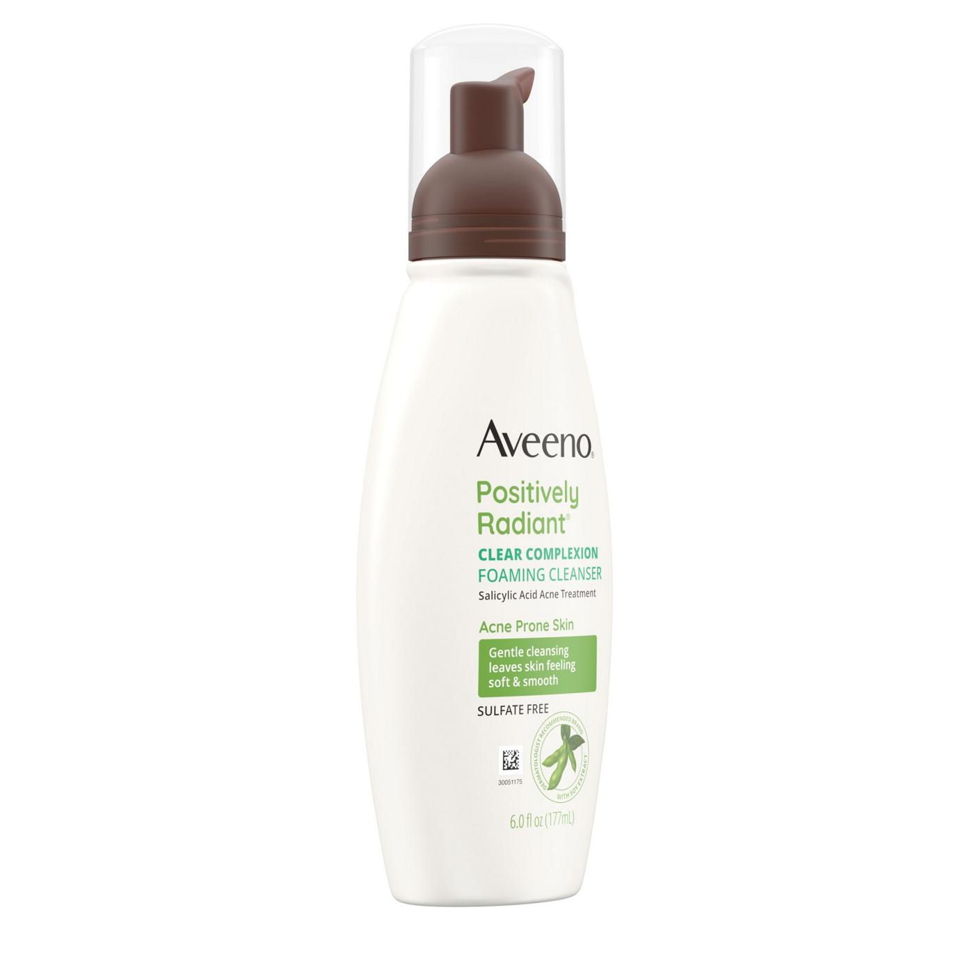 Aveeno Positively Radiant Clear Complexion Foaming Cleanser; image 4 of 6