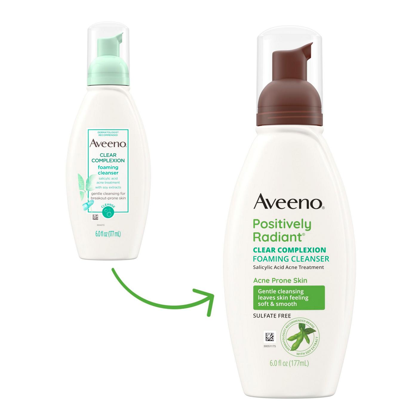 Aveeno Positively Radiant Clear Complexion Foaming Cleanser; image 5 of 6