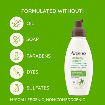 Aveeno Positively Radiant Clear Complexion Foaming Cleanser
