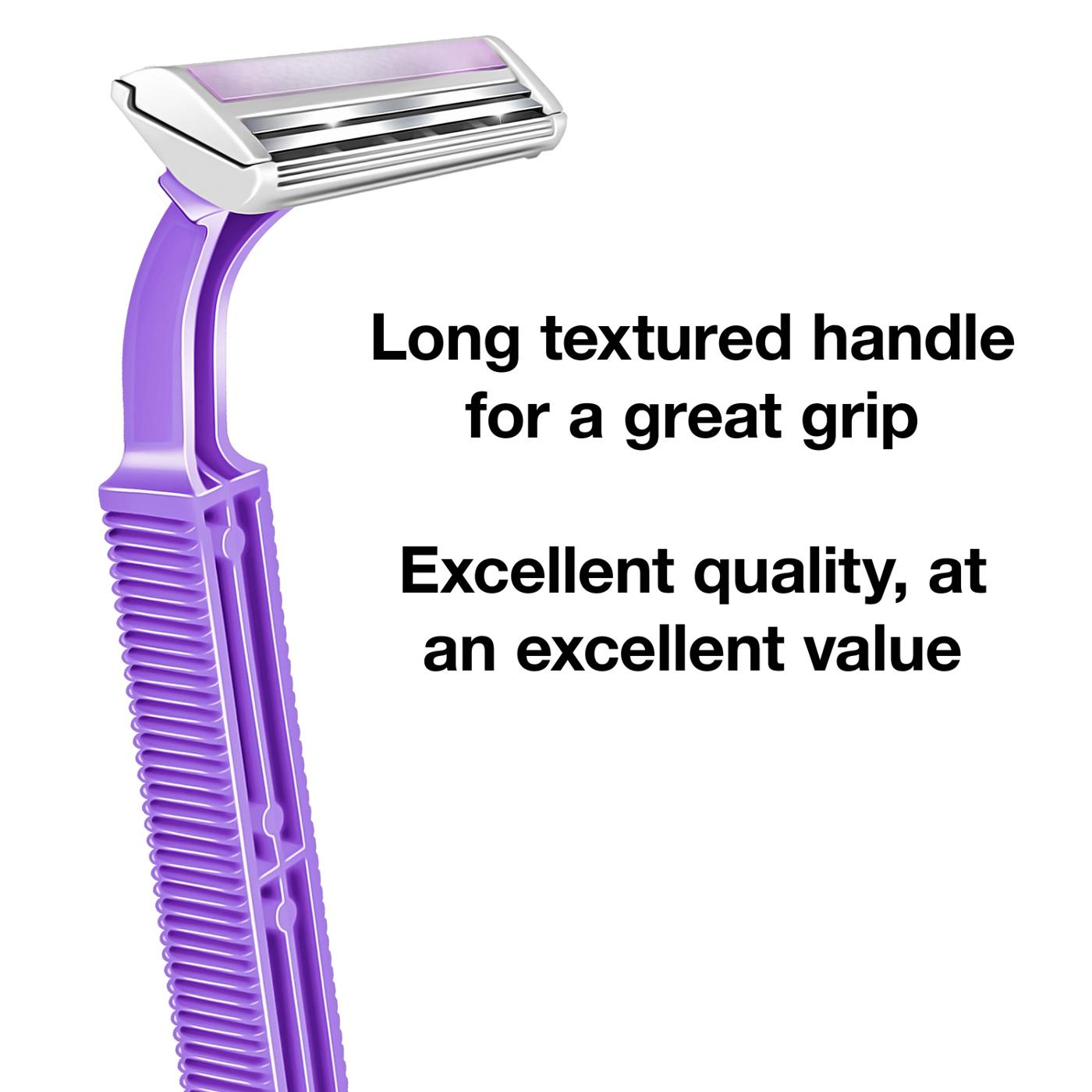 Hill Country Essentials Satin Touch with Lubricating Strip Disposable Razors For Women; image 2 of 4