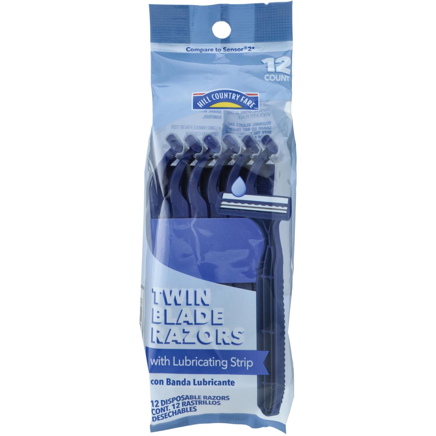 Hill Country Essentials Twin Blade Plus with Lubricating Strip Disposable Razors for Men; image 1 of 4