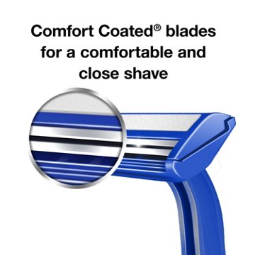 Hill Country Fare Twin Blade Plus with Lubricating Strip Disposable Razors for Men, 12 ct