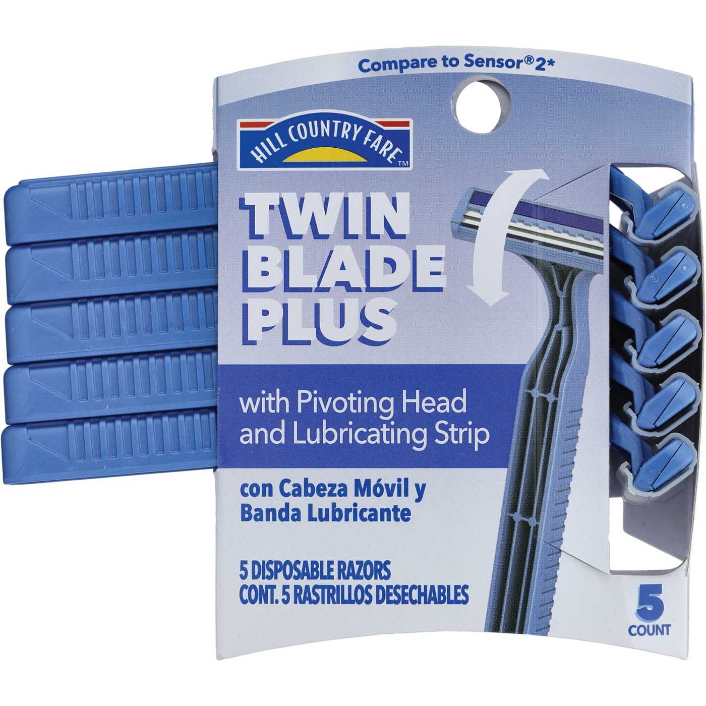 Hill Country Essentials Men's Twin Blade Plus with Pivoting Head Disposable Razors; image 1 of 5
