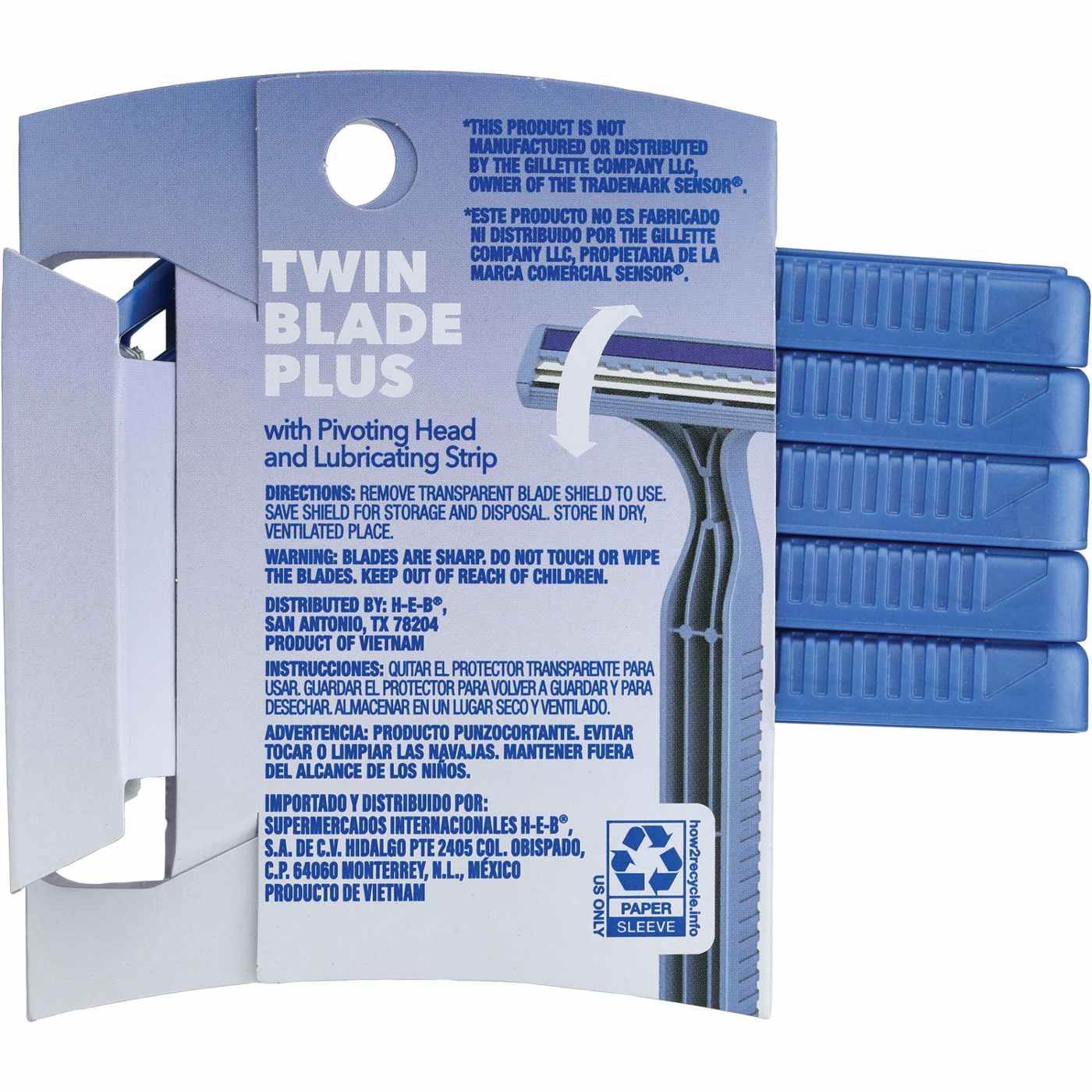 Hill Country Essentials Men's Twin Blade Plus with Pivoting Head Disposable Razors; image 4 of 5