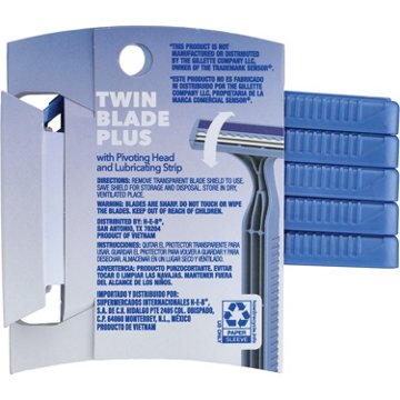 Hill Country Essentials Men's Twin Blade Plus with Pivoting Head Disposable Razors, 5 ct