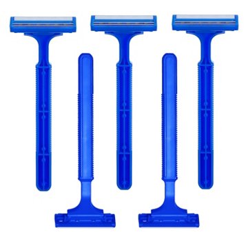 Hill Country Essentials Twin Blade Plus with Lubricating Strip Disposable Razors for Men, 5 ct