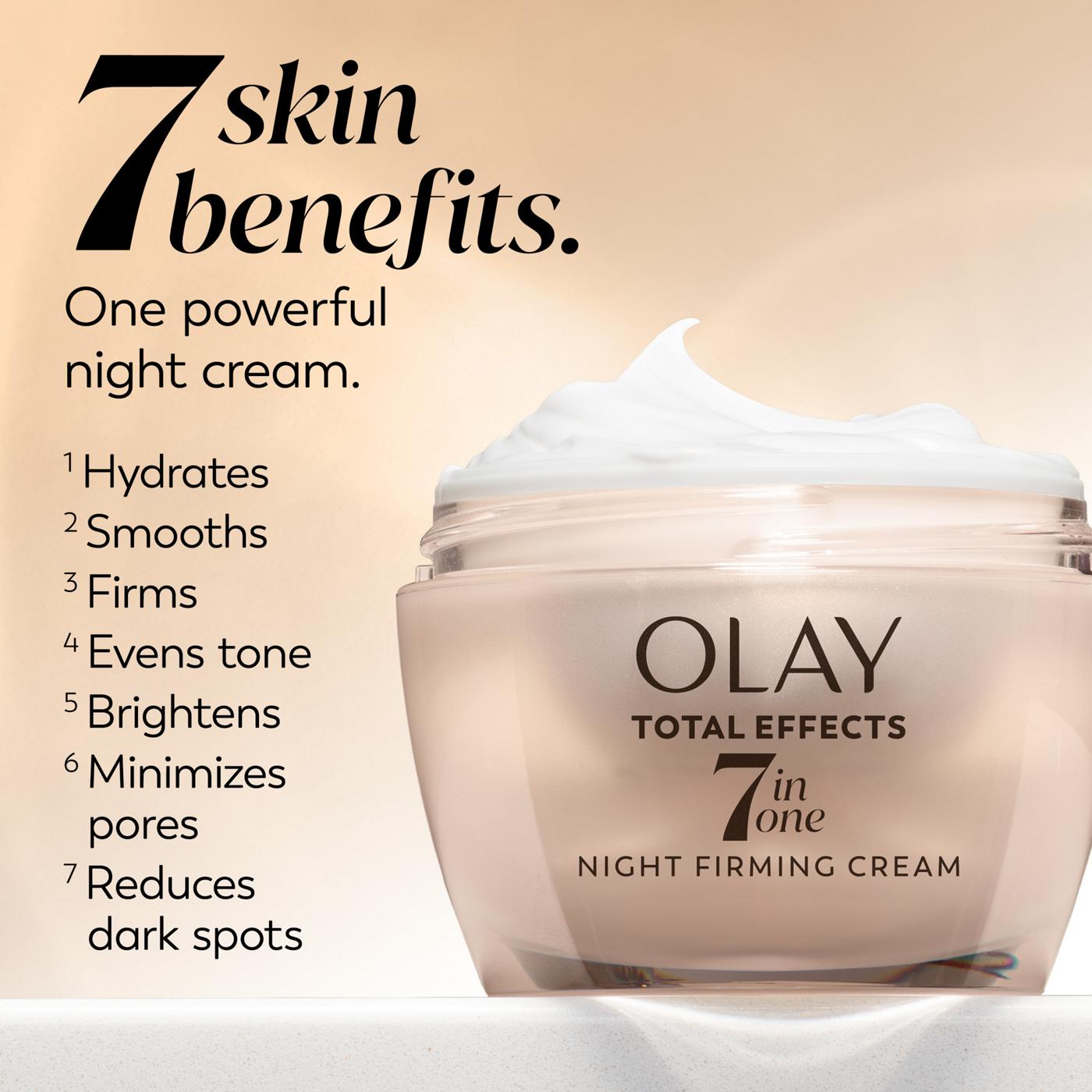 Olay Total Effects 7 In One Night Firming Cream Face Moisturizer; image 2 of 8
