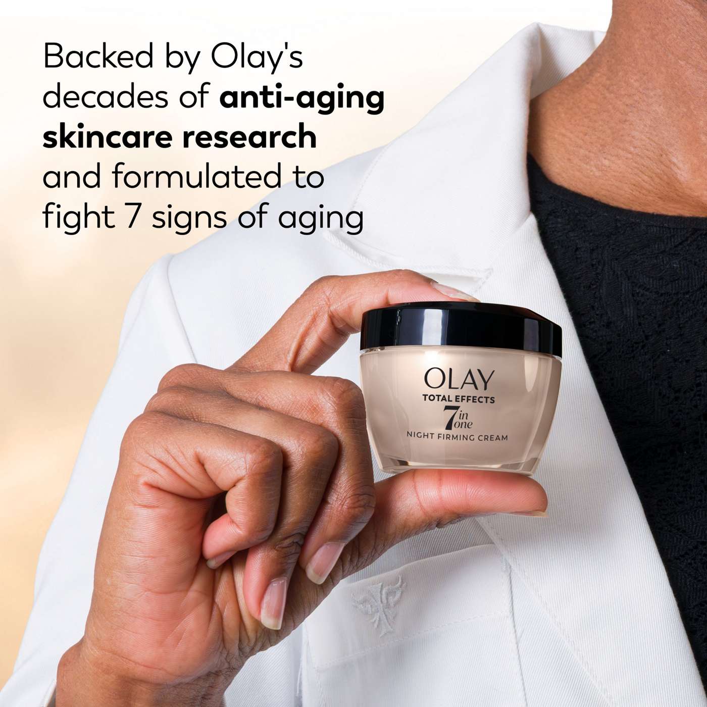 Olay Total Effects 7 In One Night Firming Cream Face Moisturizer; image 6 of 8