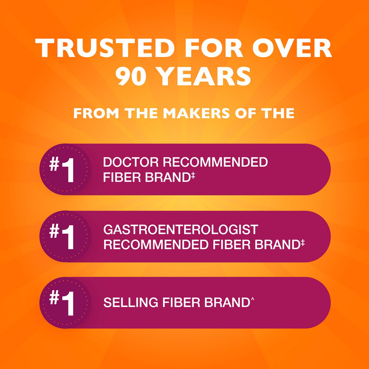 Metamucil Fiber Capsules, 3-in-1 Psyllium Husk Fiber, Daily Fiber Supplement; image 7 of 7