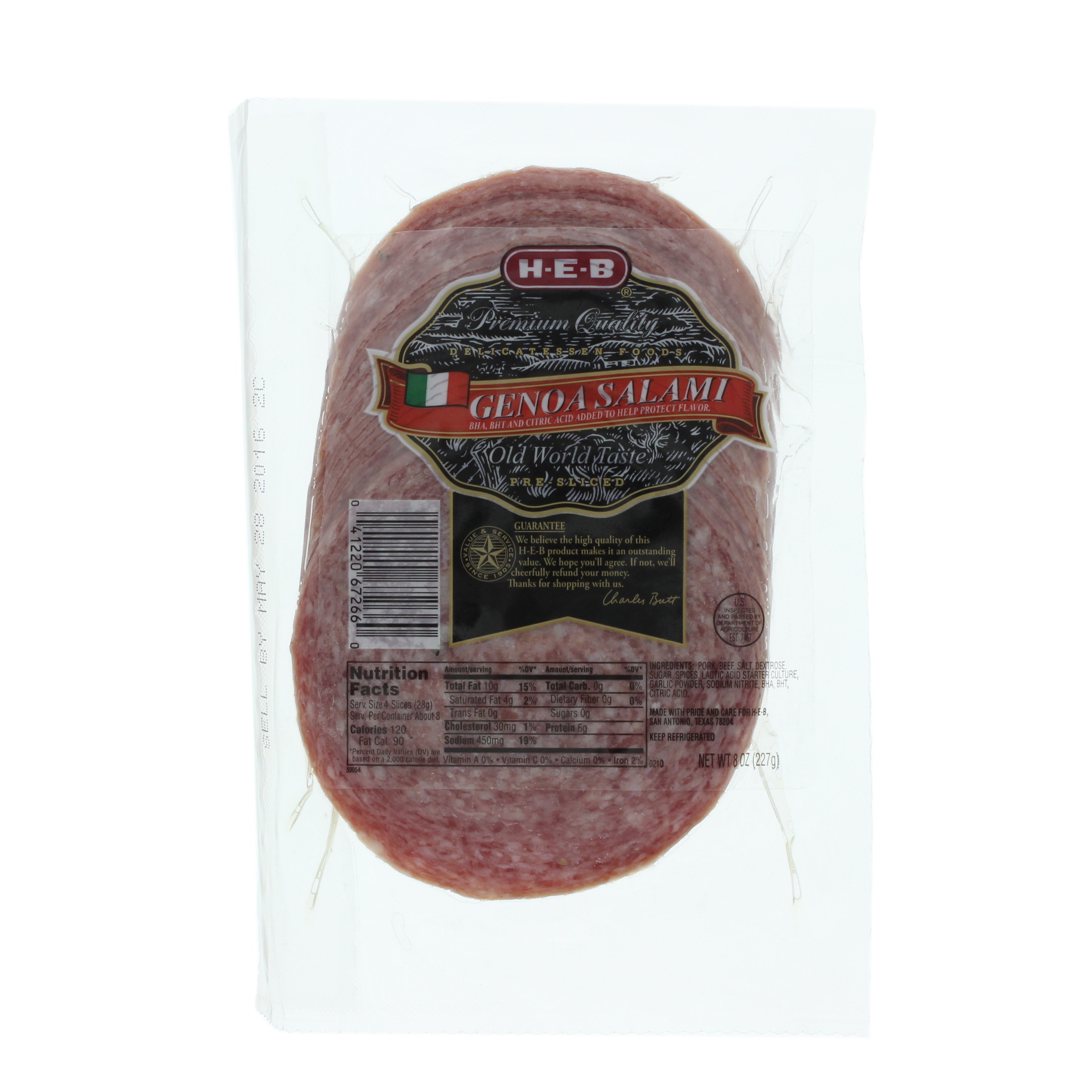 HEB Genoa Salami Slices Shop Meat at HEB