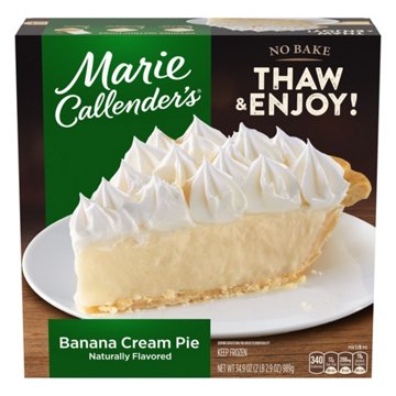 Marie Callender's Banana Cream Pie Thaw & Enjoy Frozen Dessert, 34.9 oz