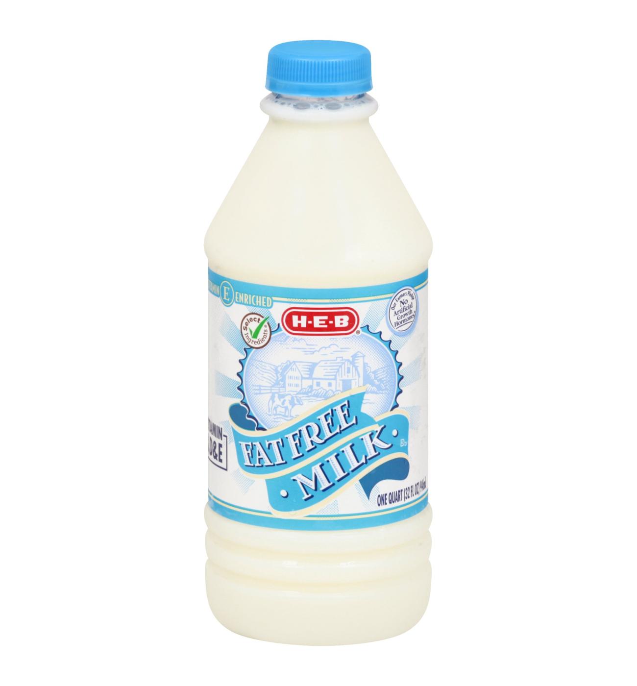 H-E-B Fat Free Milk; image 1 of 2