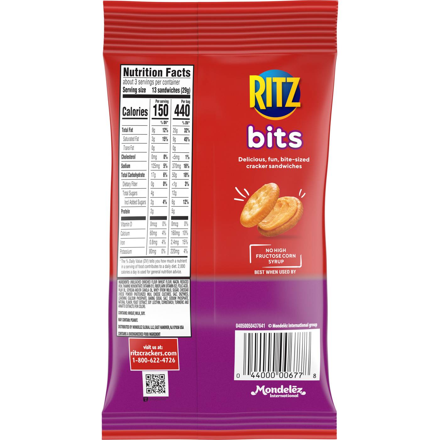 Ritz Bits Cheese Crackers Sandwiches Big Bag; image 4 of 10