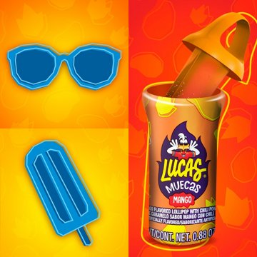 Lucas Muecas Mango Lollipop with Chili Powder Candy