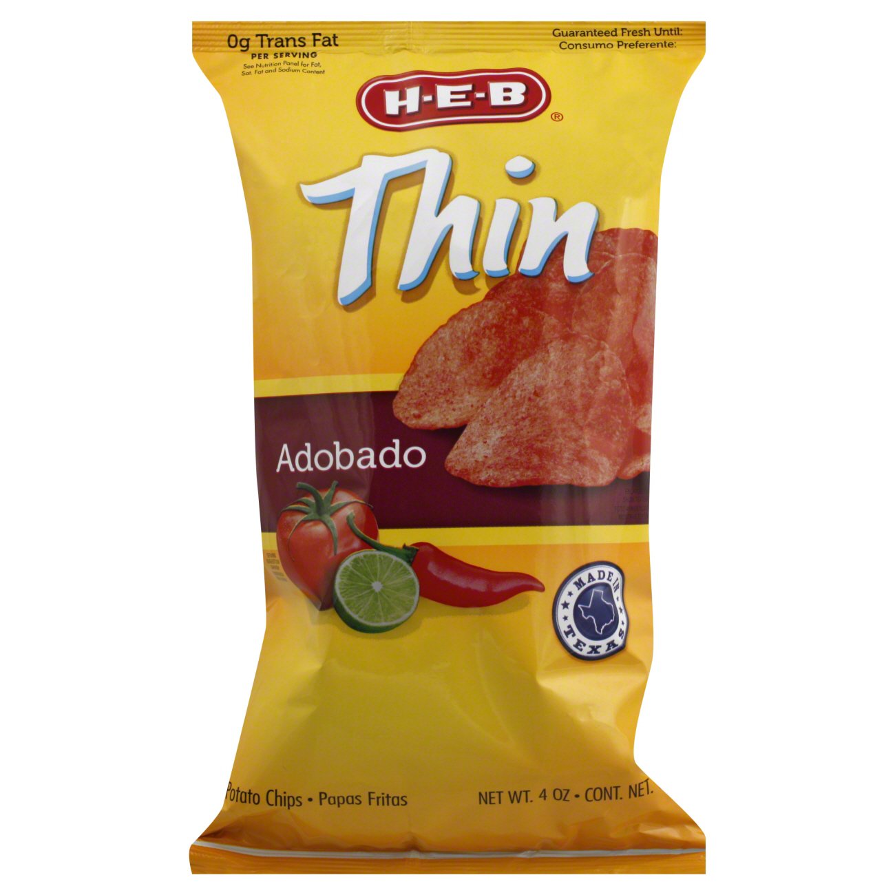 H-E-B Thin Adobado Potato Chips - Shop Chips At H-E-B