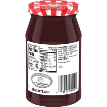 Smucker’s Seedless Strawberry Jam, 18 oz
