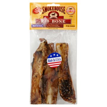 Smokehouse Rib Bone Dog Treats, 4 ct