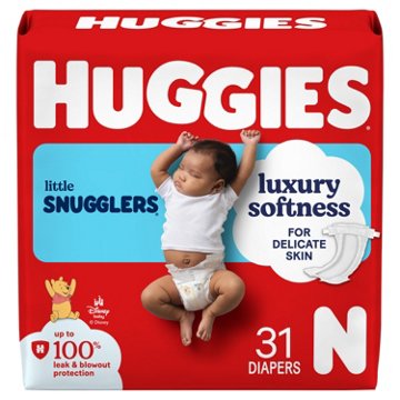 Huggies Little Snugglers Baby Diapers - Size Newborn (up to 10 lbs)