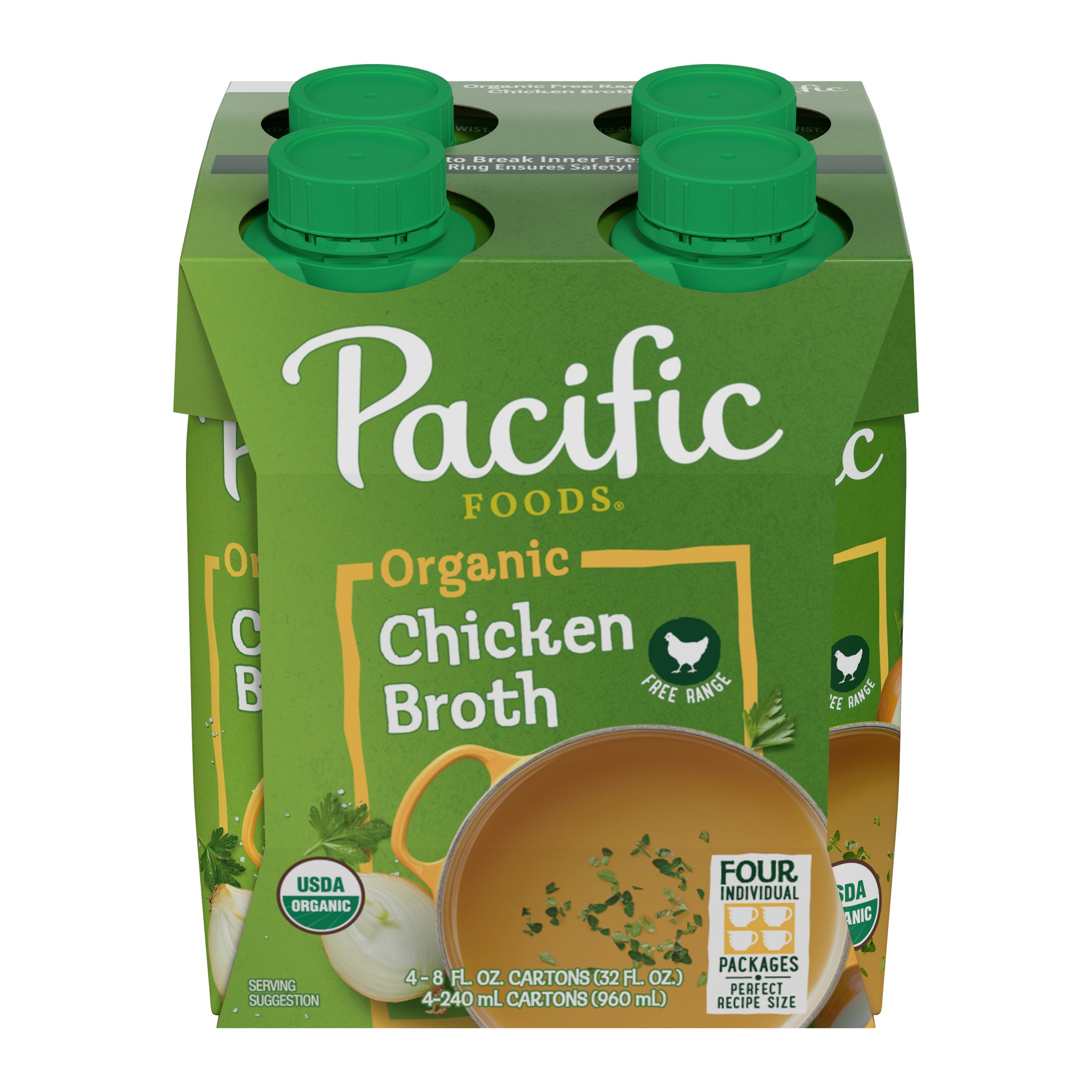 Pacific Foods Organic Free Range Chicken Broth Cartons Shop Broth