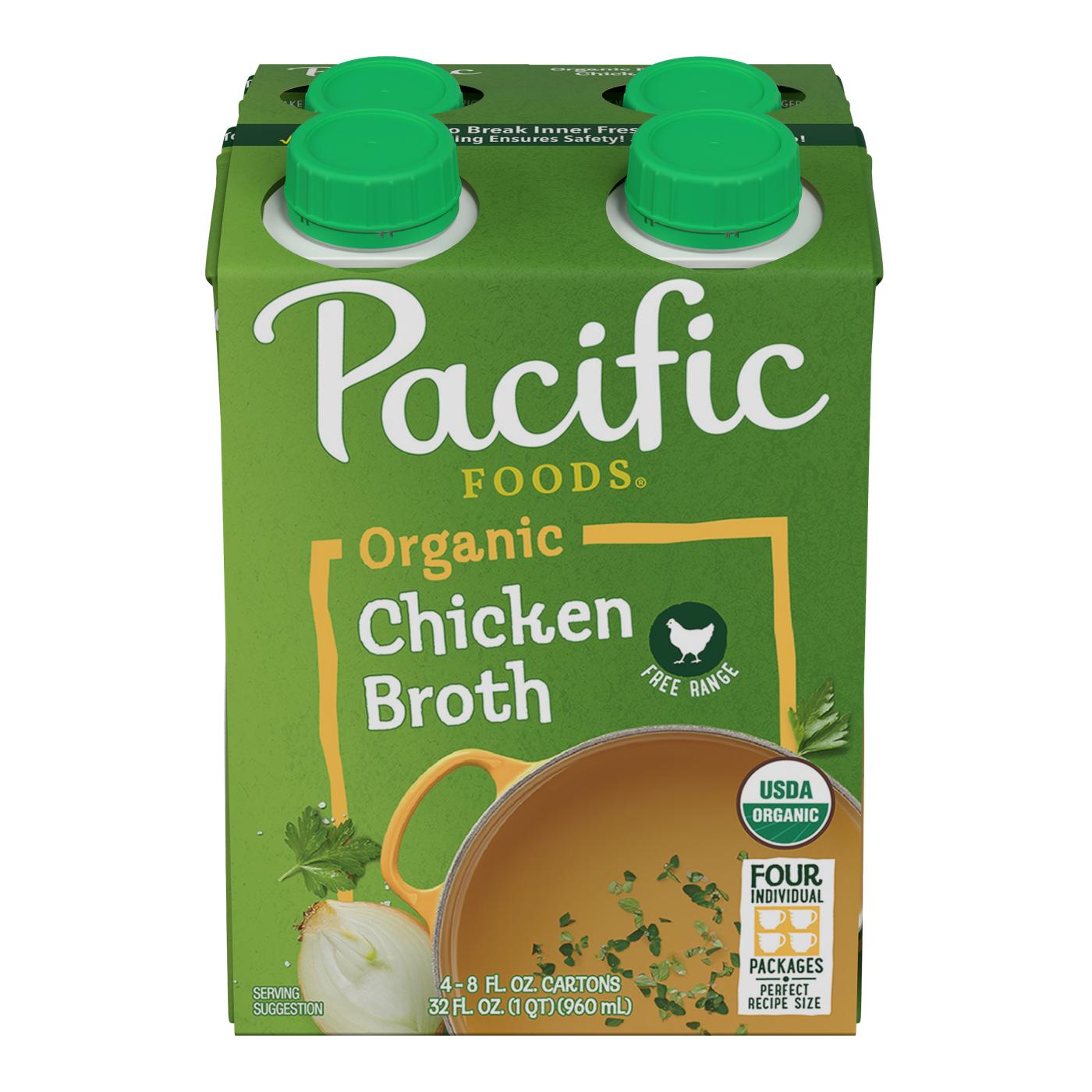 Pacific Foods Organic Free Range Chicken Broth; image 1 of 6