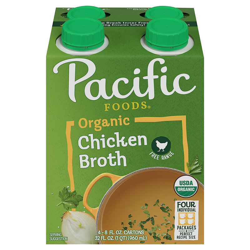 Pacific Foods Organic Free Range Chicken Broth Cartons - Shop Broth ...