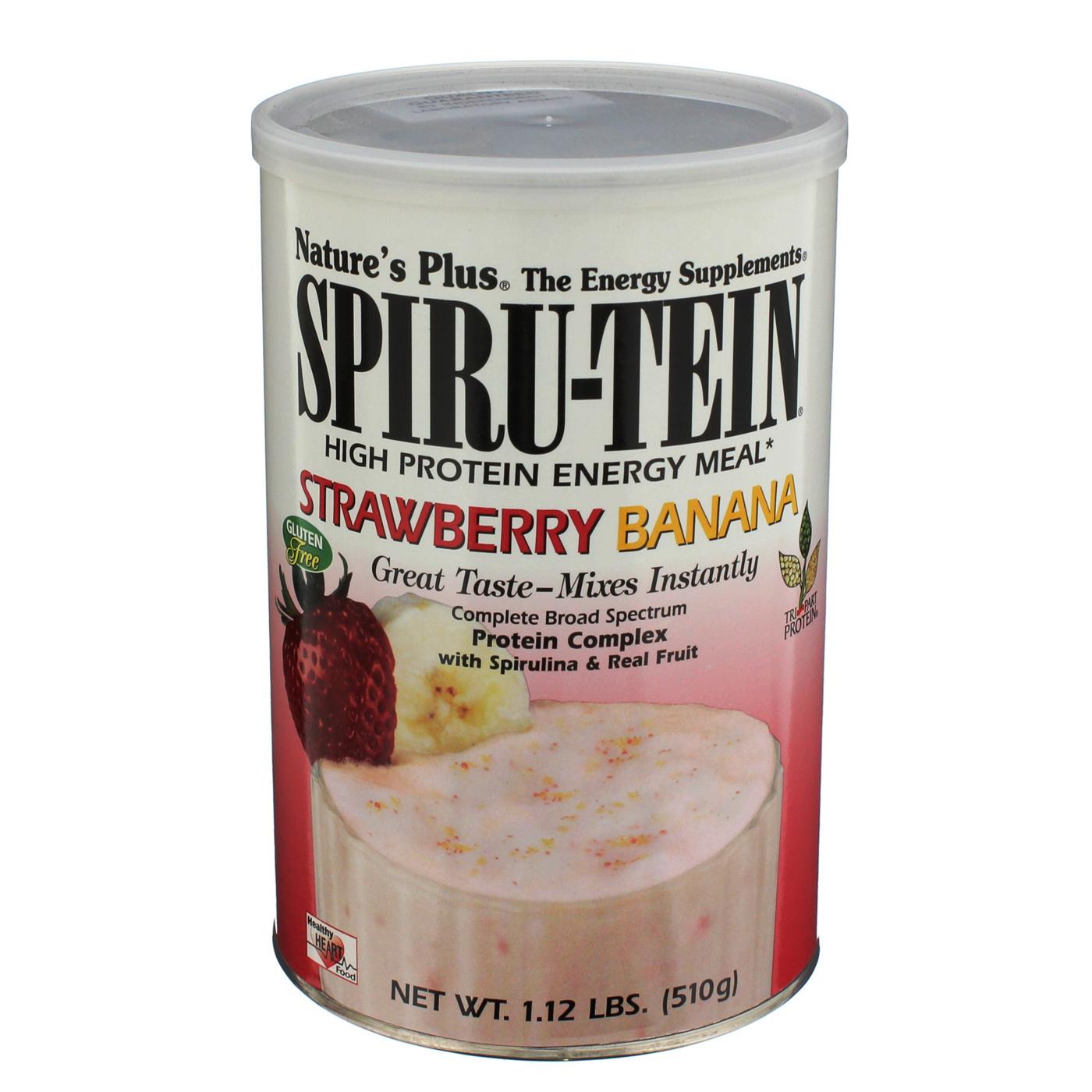 Nature's Plus Spiru-Tein Strawberry Banana High Protein Energy Meal; image 1 of 2