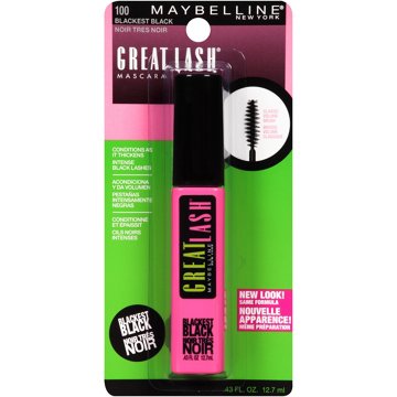 Maybelline Great Lash Washable Mascara - Blackest Black