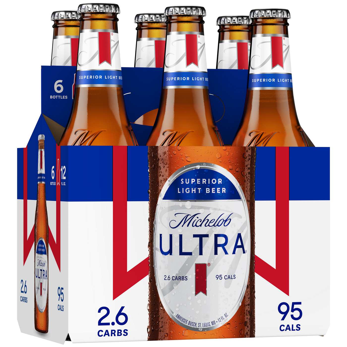 Michelob Ultra Beer 6 pk Bottles; image 1 of 2