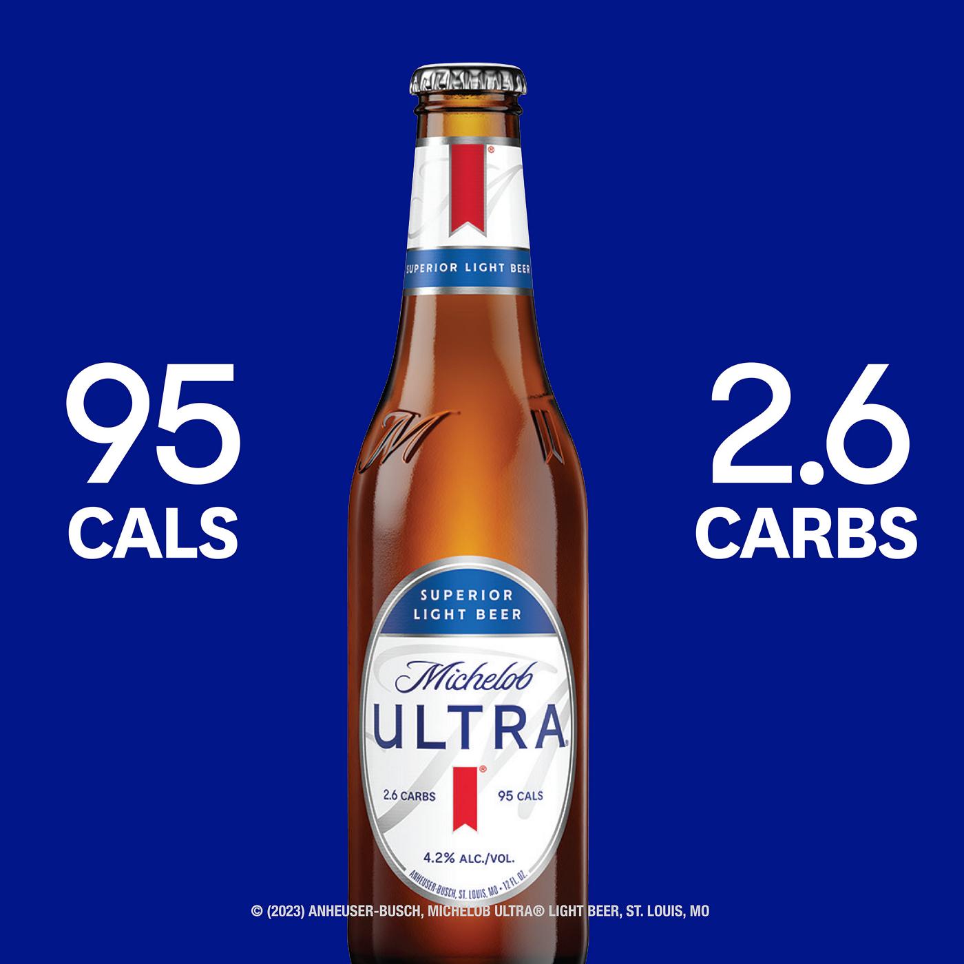 Michelob ULTRA Superior Light Lager Beer Bottles, 6 pack; image 5 of 6