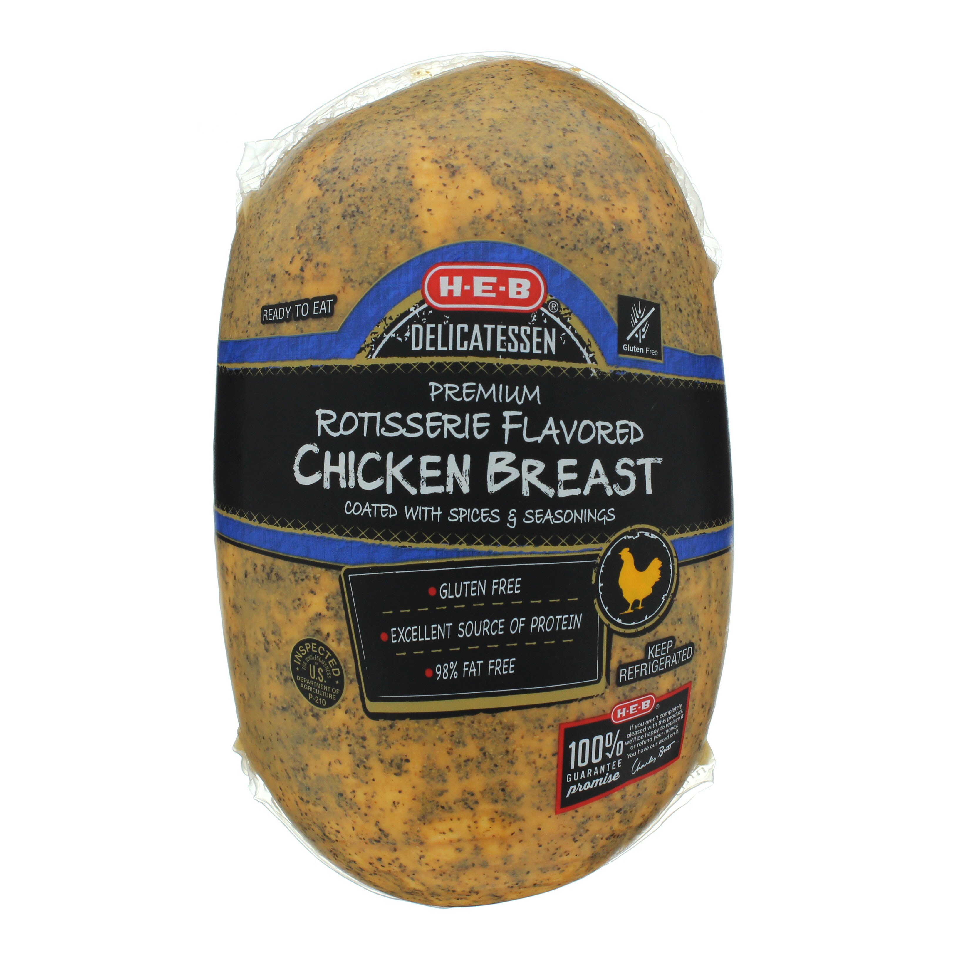 H-E-B Rotisserie Flavored Chicken Breast, Sliced - Shop ...