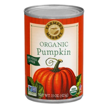 Farmer's Market Organic Pumpkin Puree, 15 oz