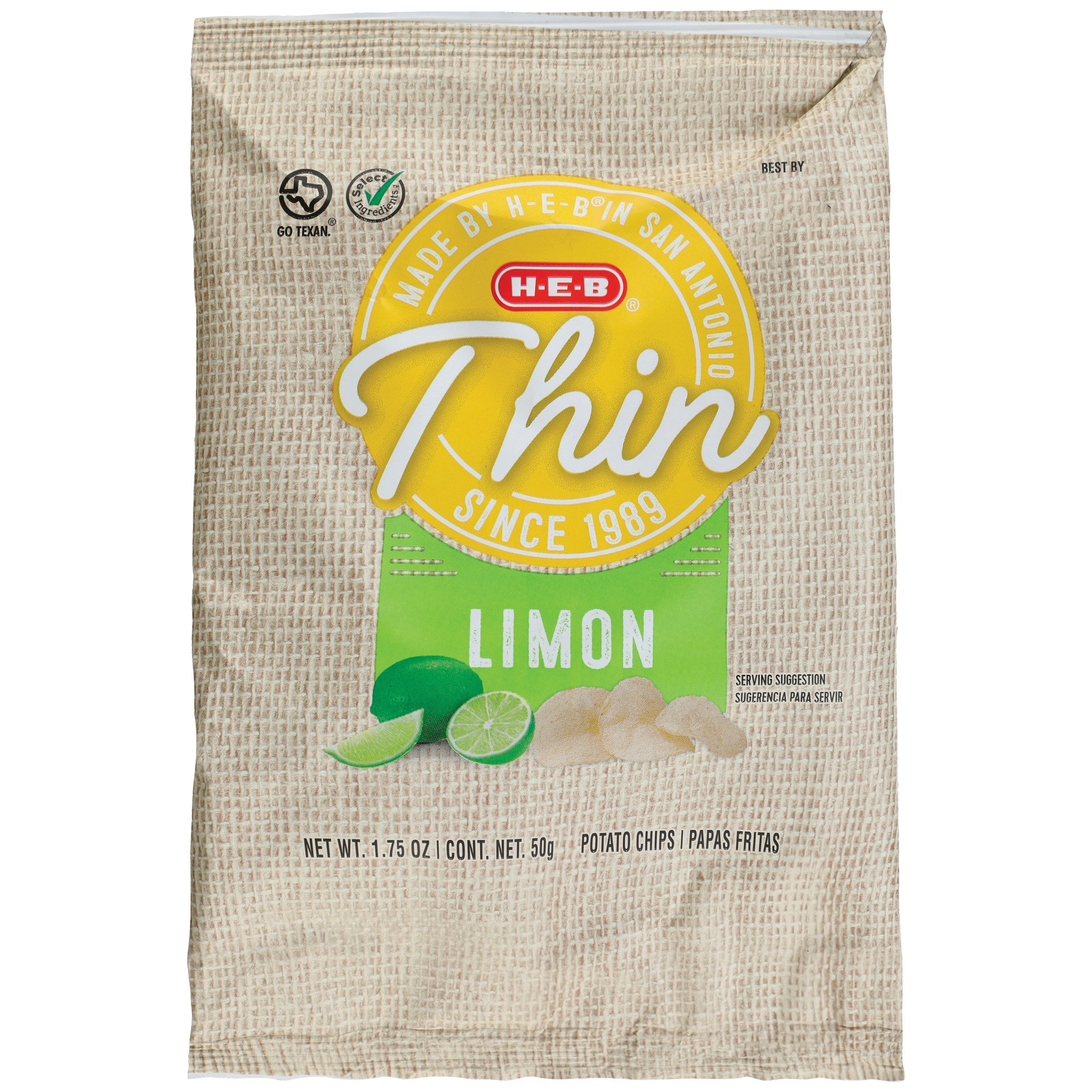 HEB Thin Limon Potato Chips Shop Chips at HEB