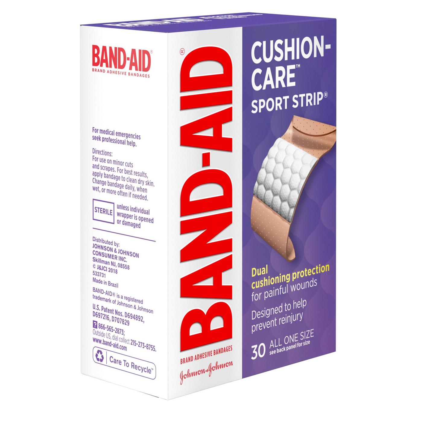 Band-Aid Brand Cushion Care Sport Strip Adhesive Bandages; image 4 of 4